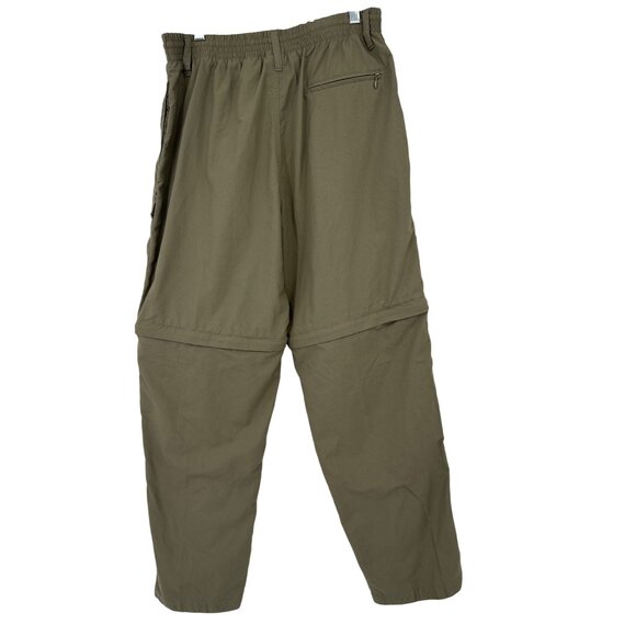 Columbia Womens  Green Hiking Pants size medium Nylon Pockets Zip-Off shorts - Picture 5 of 5